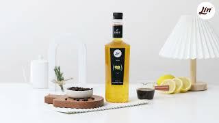 Lin Yuzu Syrup . Menu Created  Americano Yuzu