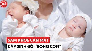 Sam khoe cận gương mặt lai Hàn của cặp “rồng con”