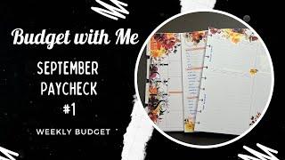 September Paycheck #1 Check In | Paycheck to Paycheck Budget | Weekly Check In |Sept 1, 2023