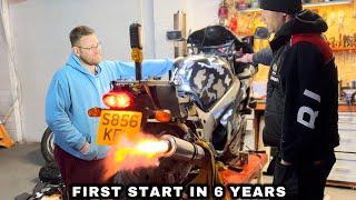 Suzuki GSXR 600 - FIRST START AFTER 6 YEARS