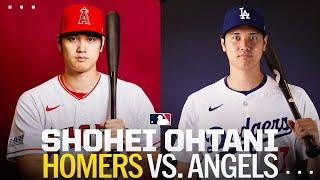 Shohei Ohtani HOMERS against his FORMER TEAM (1st game vs. Angels since joining Dodgers) | 大谷翔平ハイライト