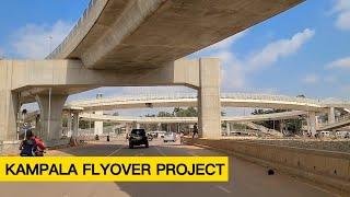 Final touches on the Kampala flyover project Uganda 2024.