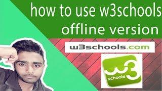 how to use w3schools offline version 2017 bangla tutorial