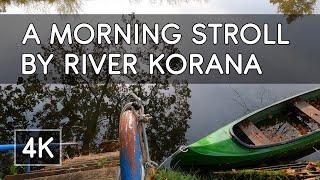 Walking by the Korana River in the Autumn Morning, Croatia - 4K UHD Virtual Travel