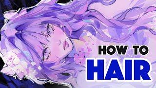 HOW I DRAW AND COLOR HAIR