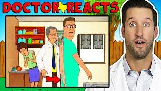 ER Doctor REACTS to Hilarious King of the Hill Medical Scenes