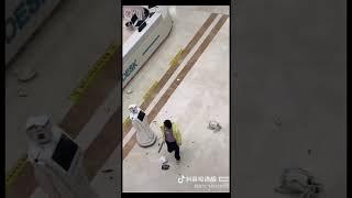 Job Threat and AI Rebellion : Chinese woman thrashing robot goes viral !!