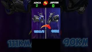 Yamaha Aerox VS TVS Jupiter #shorts #bikecomparison