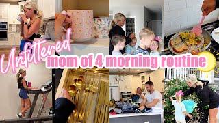 *NEW* UNFILTERED MORNING ROUTINE AS A MOM OF 4 // TIFFANI BEASTON HOMEMAKING 2024