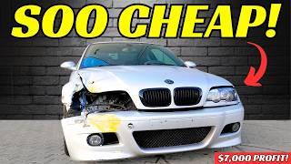 I Bought A WRECKED BMW M3 To Fix And Sell For MAX PROFIT In 24 Hours!