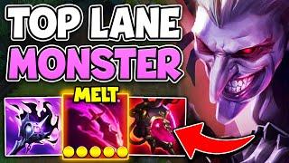 PINK WARD SHACO IS THE ULTIMATE TOP LANE BULLY!! (HUGE TOP GAP)