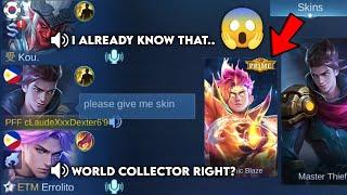 CLAUDE "NO SKIN" PRANK IN HIGH RANK!! (GONE WRONG!) THEY PREDICTED EVERYTHING THAT WILL HAPPEN MLBB