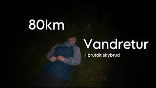 80 KM VANDRETUR/ 21 TIMER I SKYBRUD/ HF imagine og outdoor