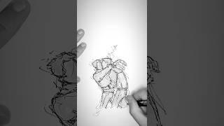 CUDDLE #art #couple #drawing #sketch #process