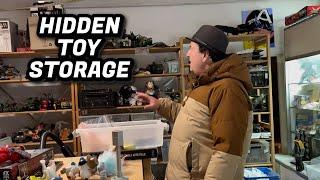 So many Hidden Vintage Toys in this storage!