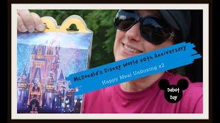 Disney World 50th Anniversary McDonald's Happy Meal UNBOXING | Which  Two Disney Toys did I get?