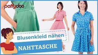 Perfekte Nahttaschen nähen & Anleitung für Blusenkleid mit Tellerrock