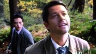 Supernatural 11x11 Casifer kills an angel at the park