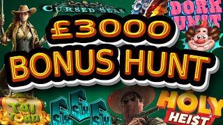 £3000 BONUS HUNT! HACKSAW SLOTS ONLY! 15 Bonuses to open!