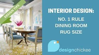 Interior Design Tips: No. 1 Rule for Dining Room Rug Sizes