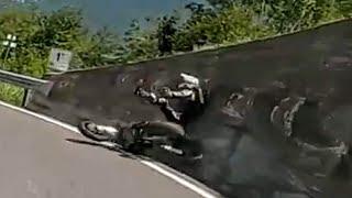 Fast Supermoto Crash | KTM 950 needs a rebuild | Riding in Italy