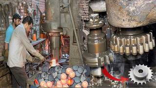 Ever Wonder How Machine Sprockets Are Made With Minimal Tools | Factory Mass Production