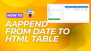 Javascript append html form data in table in hindi