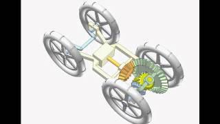 Car Differential with Bevel Gears 1