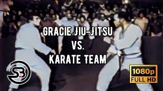 Gracie Jiu-Jitsu vs. Karate Team Challenge [Colourised & Remastered]