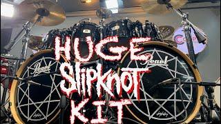 HUGE SLIPKNOT DRUM SET - 10 Piece Pearl Joey Jordison Kit