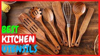 Best Kitchen Utensils Set of 2021 | Wood Cooking Utensils