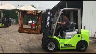 SNSC 2.5Ton container forklift lifting saftey test video