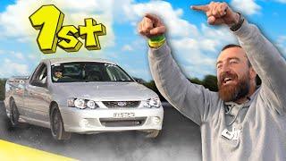 I challenged my mates to a race down the Dragway - and the loser has to ride a real bull!