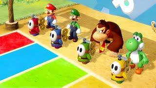 Mario Party Superstars Minigames - Mario Vs Luigi Vs Donkey Kong Vs Yoshi (Master Difficulty)