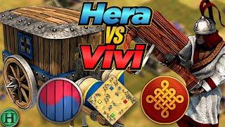 Koreans vs Chinese | 1v1 Arabia | vs Vivi | AoE2