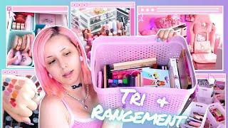 TRI MAKEUP + NOUVEAU RANGEMENT :) | Makeup Declutter 2022