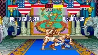 FT5 @sf2hf: perro callejero (US) vs weakfocus (US) [Street Fighter II HF Fightcade] Jan 16