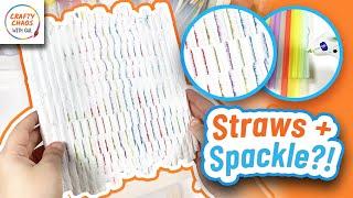 DIY 3-D Wall Art with Straws & Spackle | Budget Up-cycle Home Décor