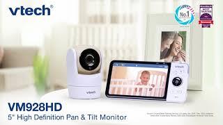 VM928HD Video Baby Monitor with 5" 720p Display, 360 degree Panoramic Viewing Pan & Tilt HD Camera