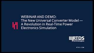 The New Universal Converter Model - a Revolution in Real-Time Power Electronics Simulation