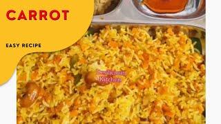 carrot rice | easy healthy lunchbox rice | quick lunchbox recipe | carrot rice recipe