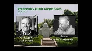 3 of 4 - Swami Prabhavananda Wednesday Night Gospel Class Q&A - Hollywood Temple 12 5 73