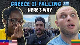 REACTION TO GREECE IS FALLING..Find out why..  (TRAIN ACCIDENT) | FIRST TIME WATCHING