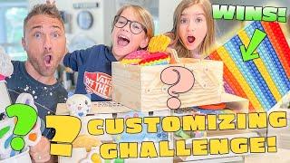 Customizing Our Insane FIDGET Collection Storage CHALLENGE!! Winner Gets GIANT 400 Pop- It!!