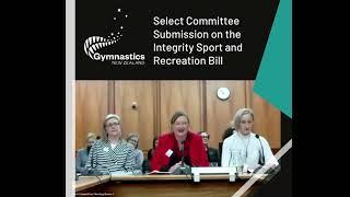 Gymnastics New Zealand Select Committee Submission on the Integrity Sport and Recreation Bill