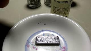 PLATINUM PALLADIUM RHODIUM IN 24K ACID TEST #palladium #rhodium #platinum