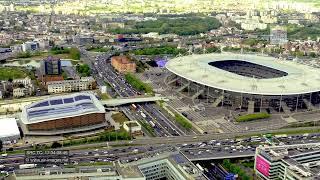 Paris 2024 Olympic Games: The Stadium Stade de France and the Aquatics Center in Saint-Denis