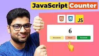 JavaScript Counter | How to create a JavaScript counter with HTML, CSS & JavaScript