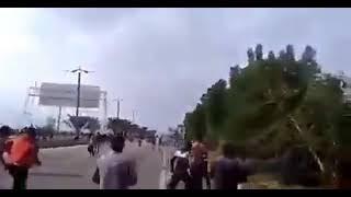 اعتراض‌های آبان در ماهشهر، جاده ورودی شهرک جراحی (چمران) - ۲۷ آبان ۱۳۹۸