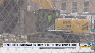 Video: Crews demolish Duthler’s, once a West Side GR staple